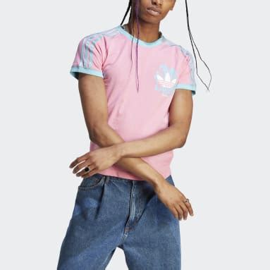 adidas t shirt damen weiß rosa|rosa Shirts .